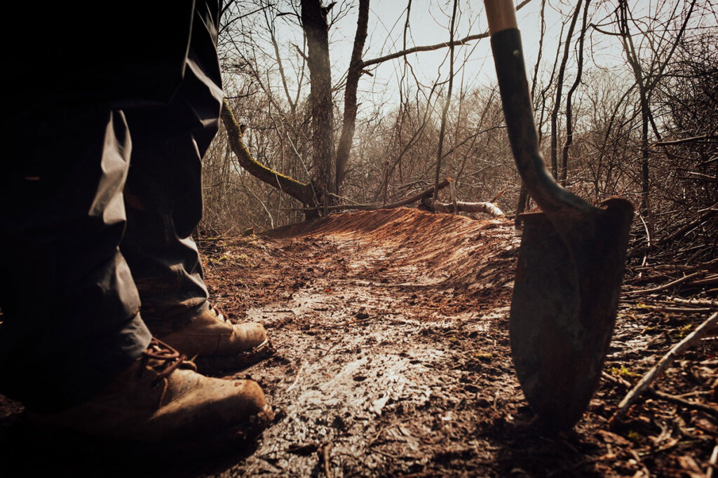 Man Digging Soil