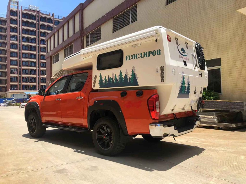 Fiberglass Truck Camper Left view