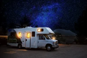 RV under stars