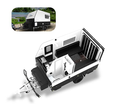 12 ft Toy Hauler layout illustration